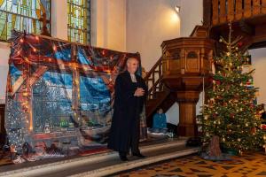 Pfr. Janetzki begrüßt die Anwesenden