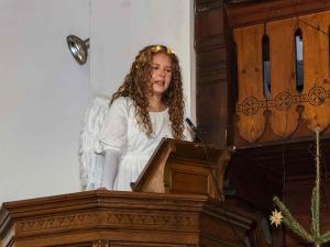 Der Engel verkündet große Freude.